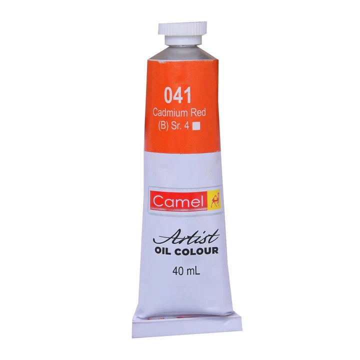 Camel Artist Oil Colour tube, 40ml, Cadmium Red shade