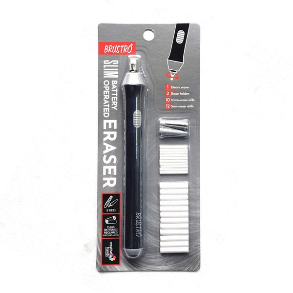 Brustro Slim Battery Operated Electric Eraser pen shaped tool