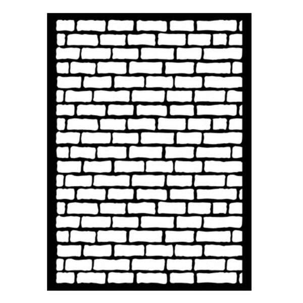iCraft A4 brick wall pattern layering stencil