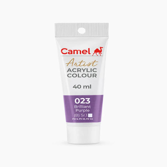 Camel Artist Acrylic Colour Tube Loose (B) Series 1, 40ml, Brilliant Purple-023