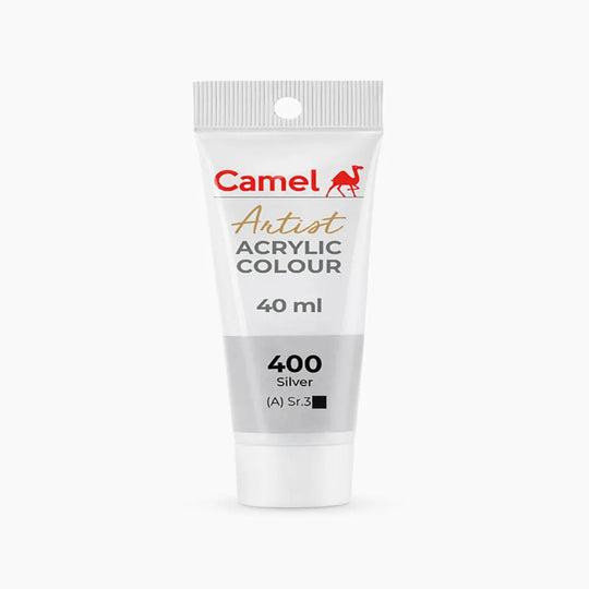 Camel Artist Acrylic Colour Tube Loose (A) Series 3, 40ml, Silver-400