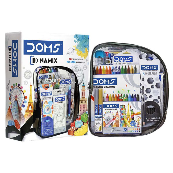 Doms D-Namix Art Kit case with assorted art supplies