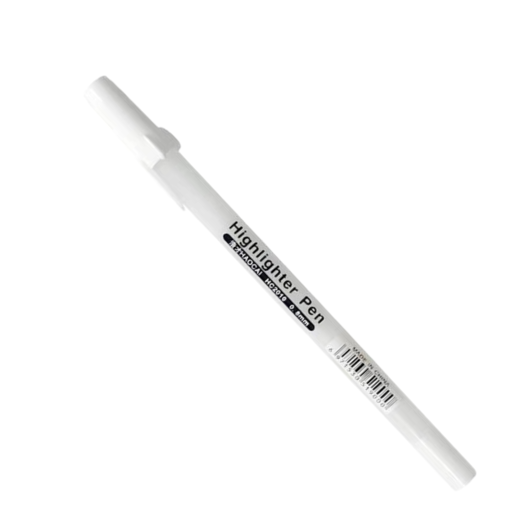 Keep Smiling White Highlight Pen 0.8mm
