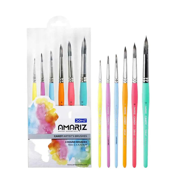 Doms Amariz round brush set, 6 assorted sizes