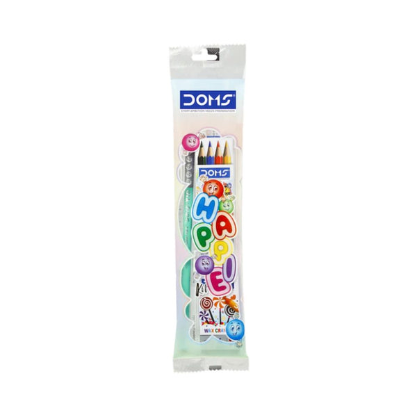 Doms Happie Kit stationery set with colour pencils, crayons, pencil and eraser
