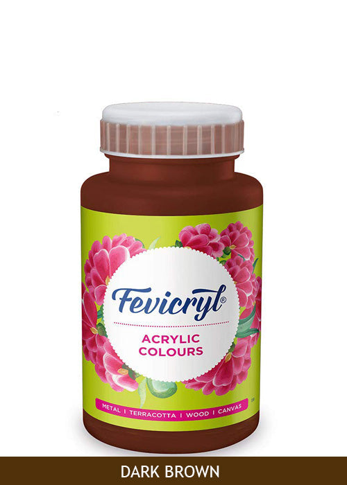 Pidilite Fevicyl Acrylic Colour 500ml, Dark Brown-05