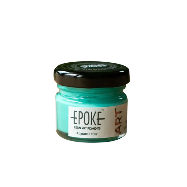 Epoke Aquamarine opaque resin art pigment jar