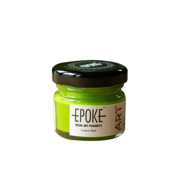 Epoke Lemon Mint opaque resin art pigment jar