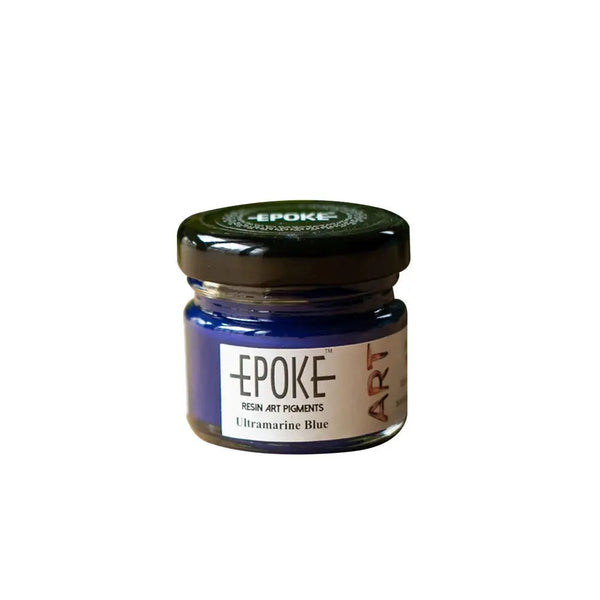 Epoke Ultramarine Blue opaque resin pigment jar