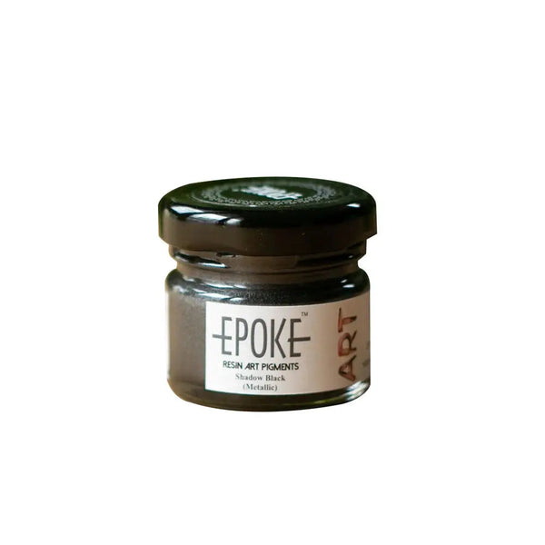 Epoke 20g opaque resin art pigment bottle, shadow black shade