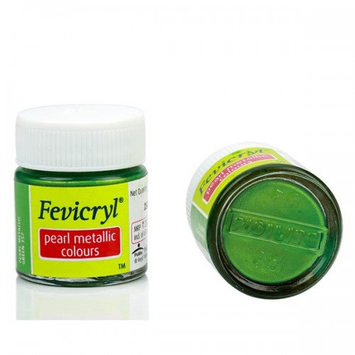 Pidilite Fevicryl Acrylic Colour 10ml, Pearl Metallic Green-357