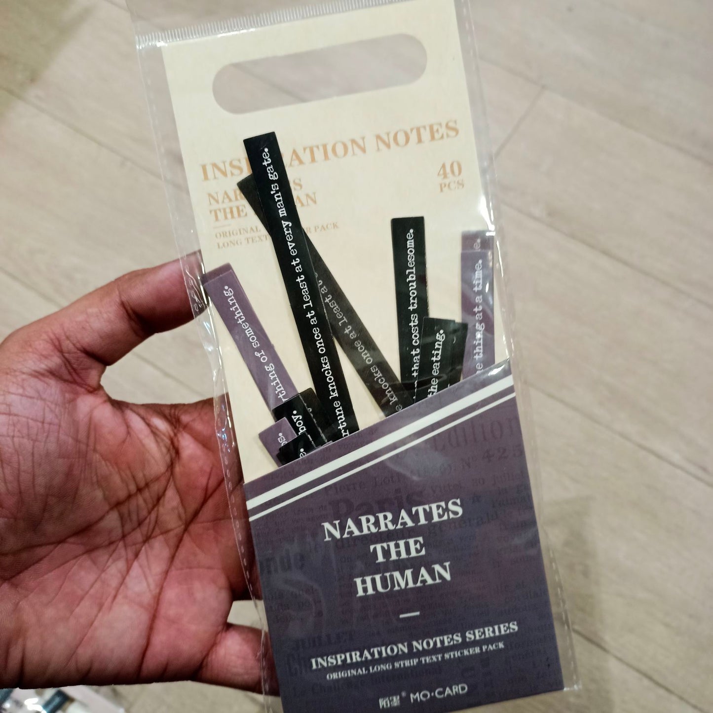 Mocard Narrates The Human Stickers 40pc #MMK06F745