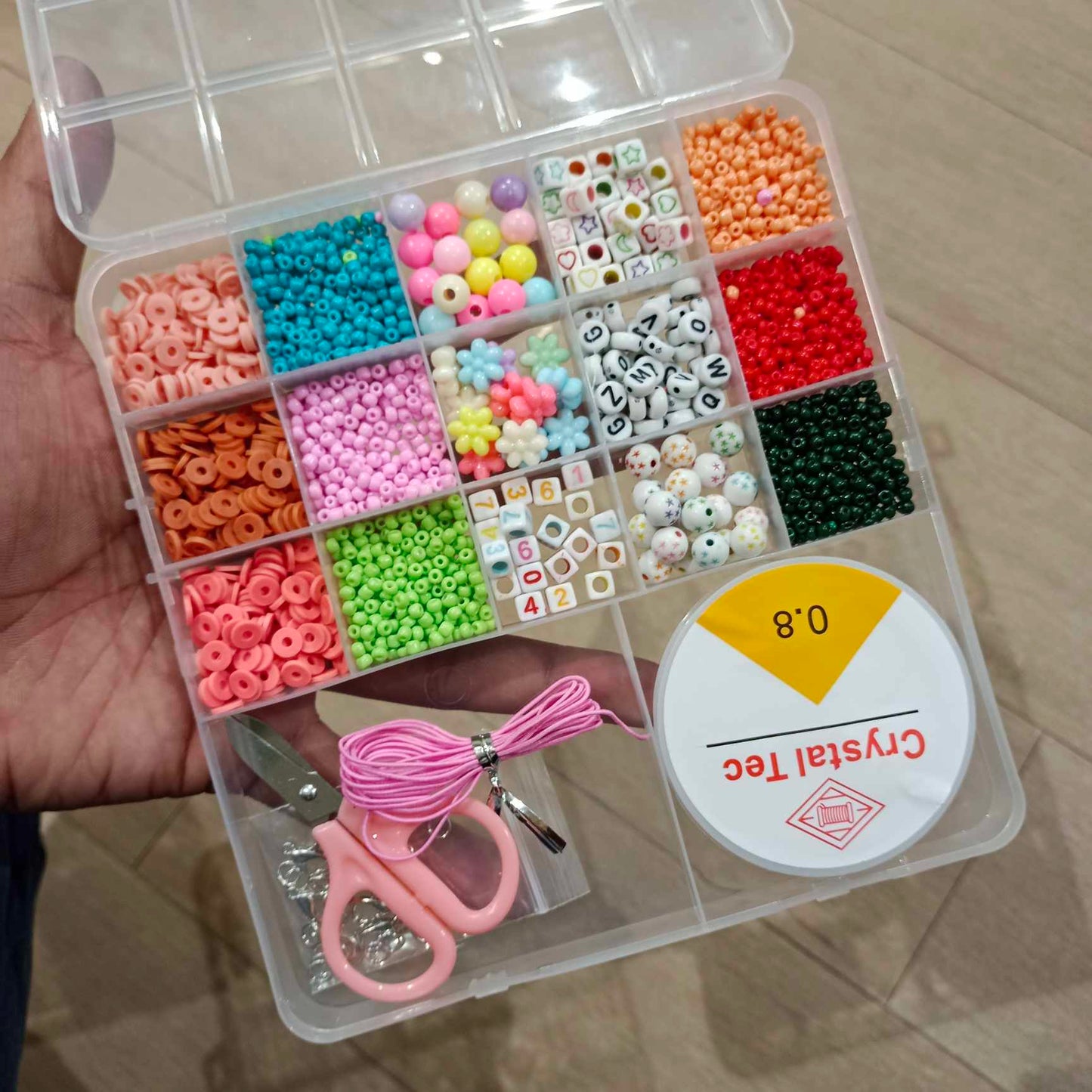 TRC Jewellery Beads Bracelet Making Kit #RAW4389