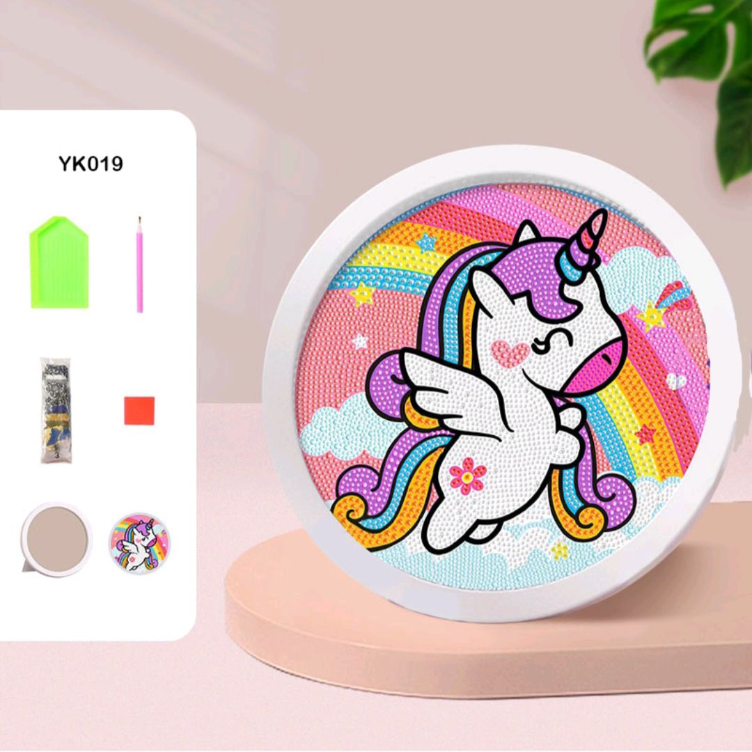 Dot Painting Round 20cm, Unicorn #MG080