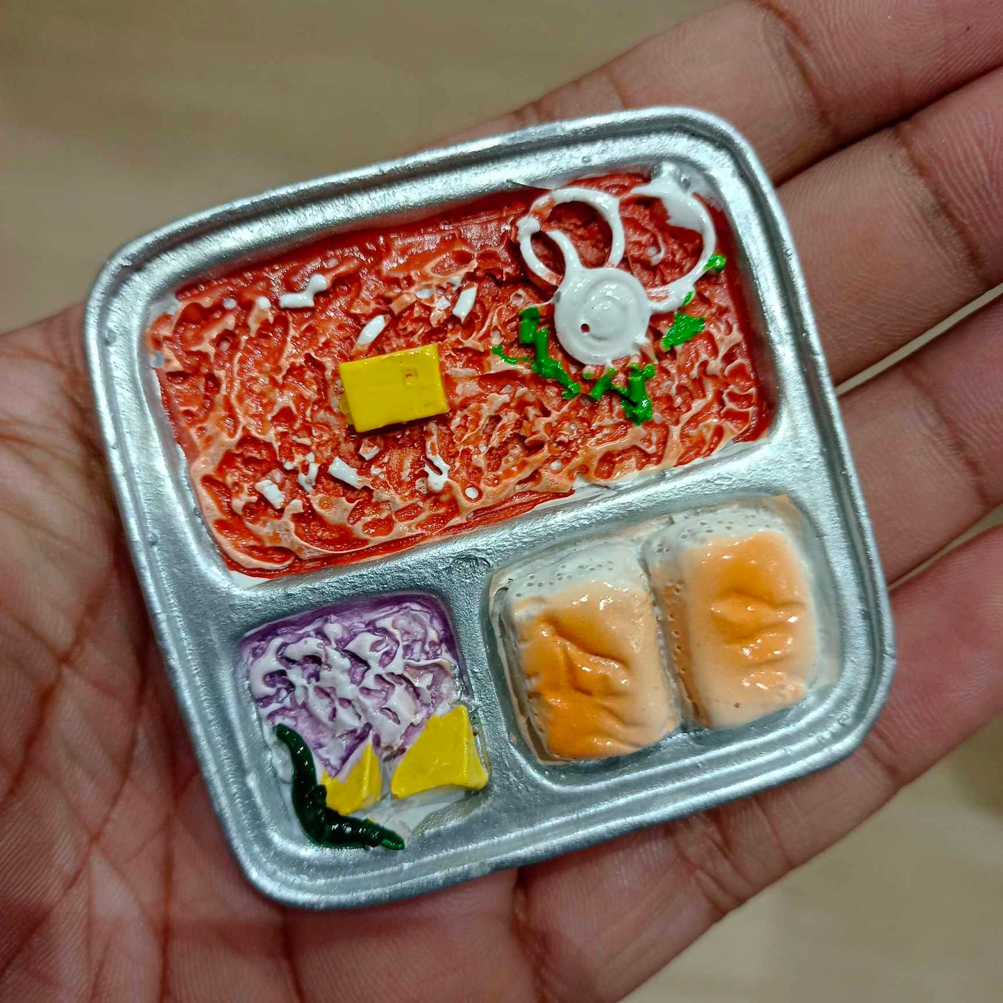 Fridge Magnet 2.25x2.5 inches, Pav Bhaji