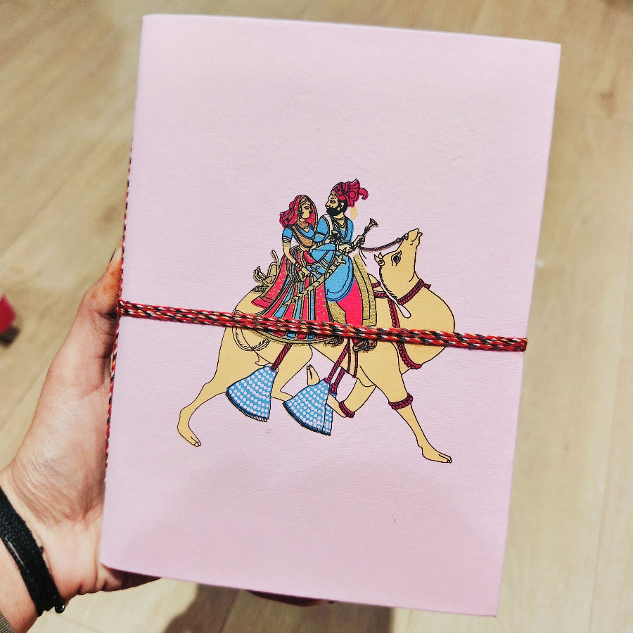 Handmade Printed Diary 6x8 Inches
