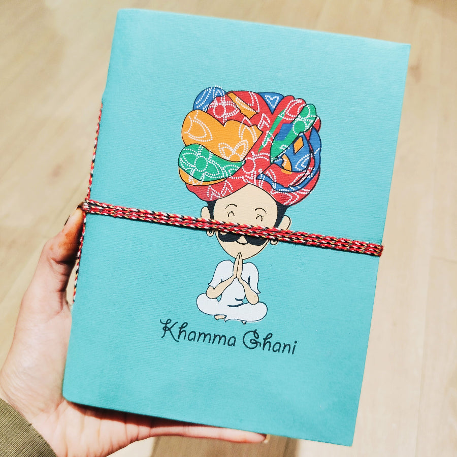 Handmade Printed Diary 6x8 Inches