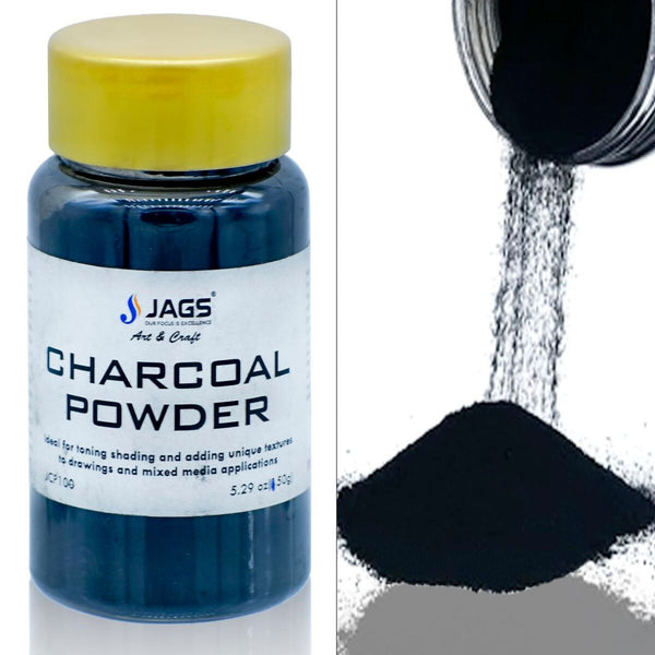 Jags compressed charcoal powder 50g pack for shading