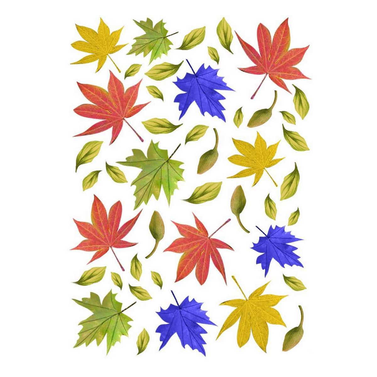 A4 resin insert sheet featuring a leaf pattern design