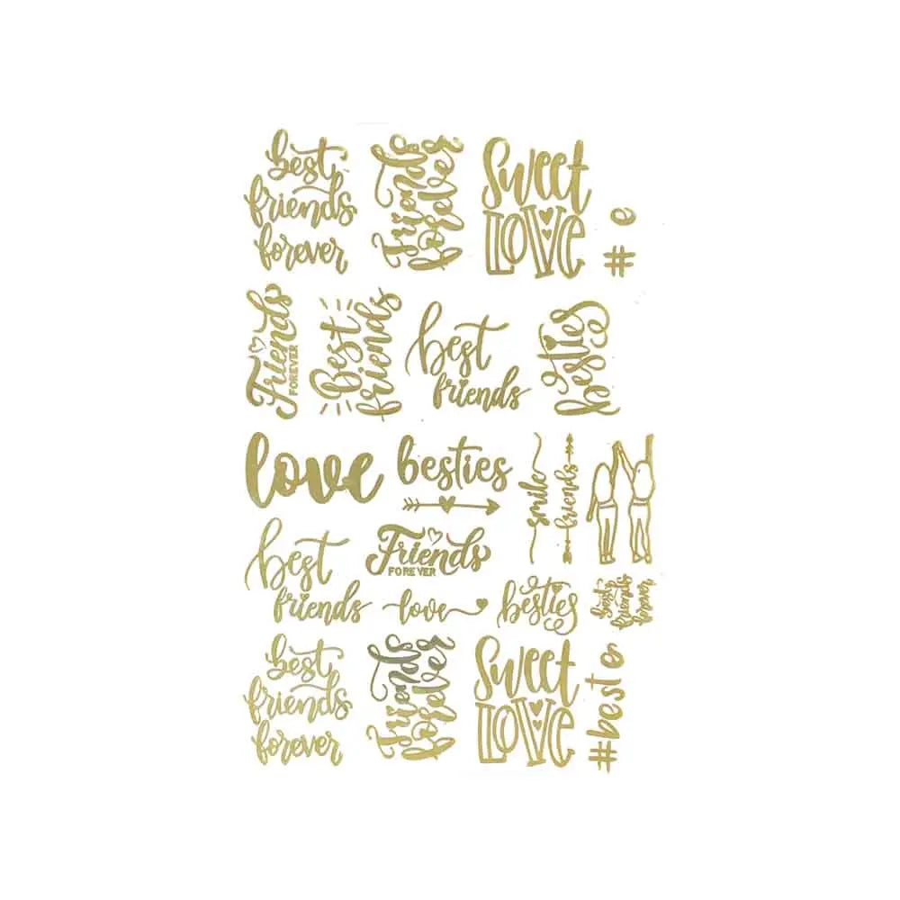 Jags Metallic Sticker A5, Friends Quotes