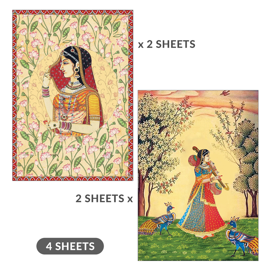 Little Birdie Deco Papers 4pc ##LBDP52493
