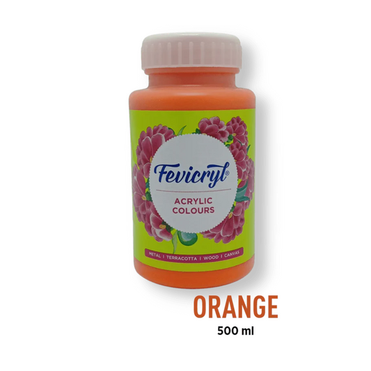 Pidilite Fevicryl Acrylic Colour 500ml, Orange-17