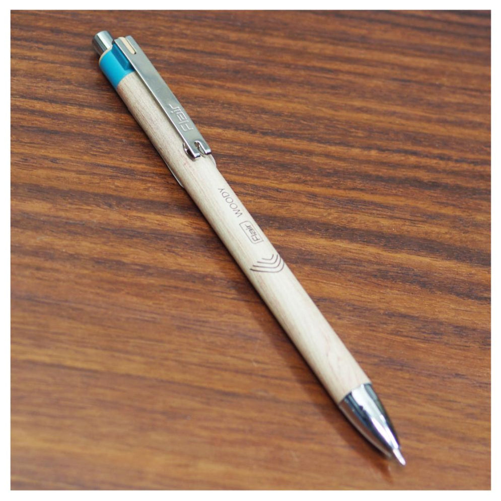 Flair Woody Cliq Ball Pen, Blue
