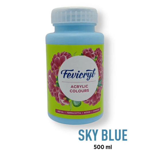Pidilite Fevicryl Acrylic Colour 500ml, Sky Blue-63