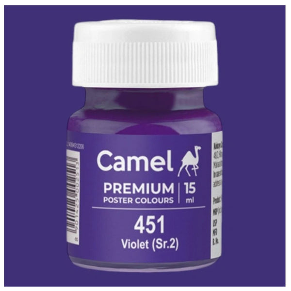 Bottle of Camel Premium Poster Colour in violet shade