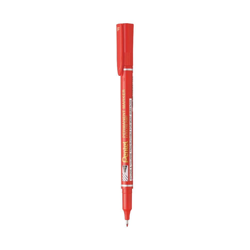 Pentel Permanent Marker, Fine Tip, Red
