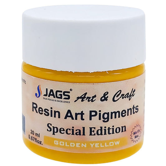 Jags Resin Art Pigment 20ml, Golden yellow