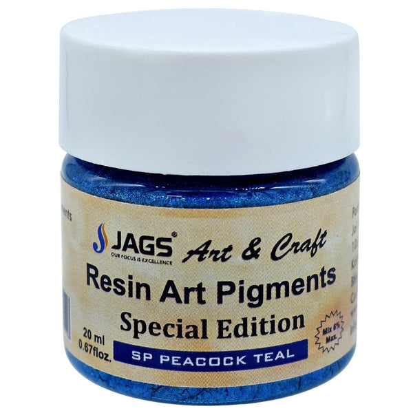 Jags 20ml resin art pigment bottle, SP Peacock Teal shade