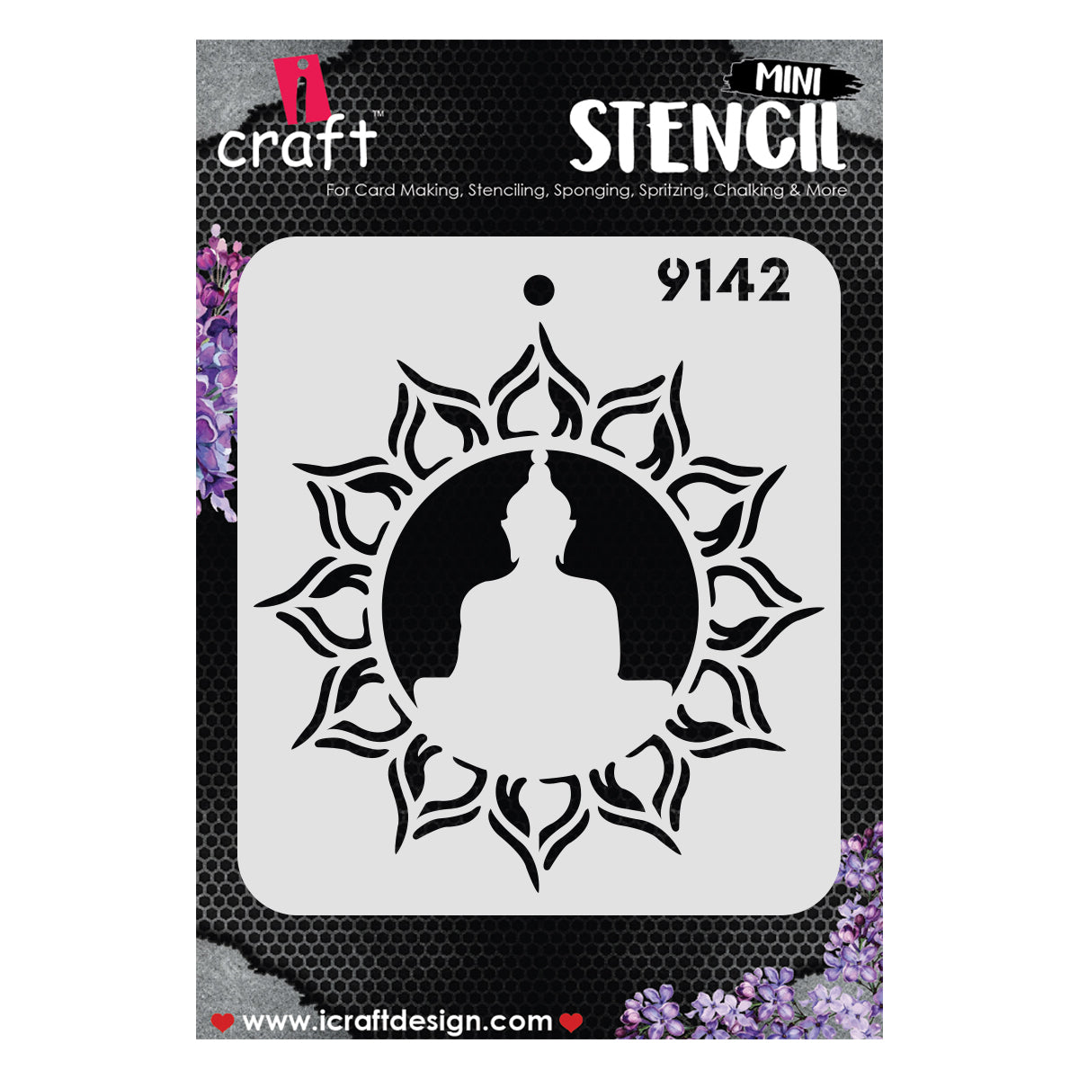 iCraft Stencil 4x4 inches, Gautam Buddha #9142