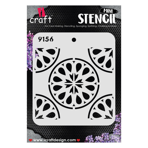iCraft reusable stencil, 4x4 inches, design #9156