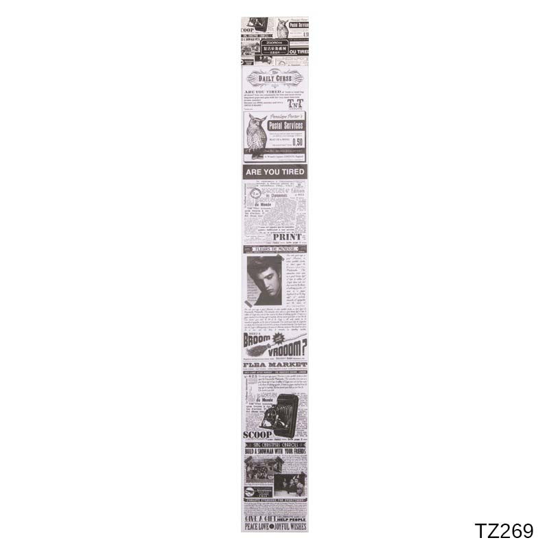 Stickers Vintage Newspaper #TZ269