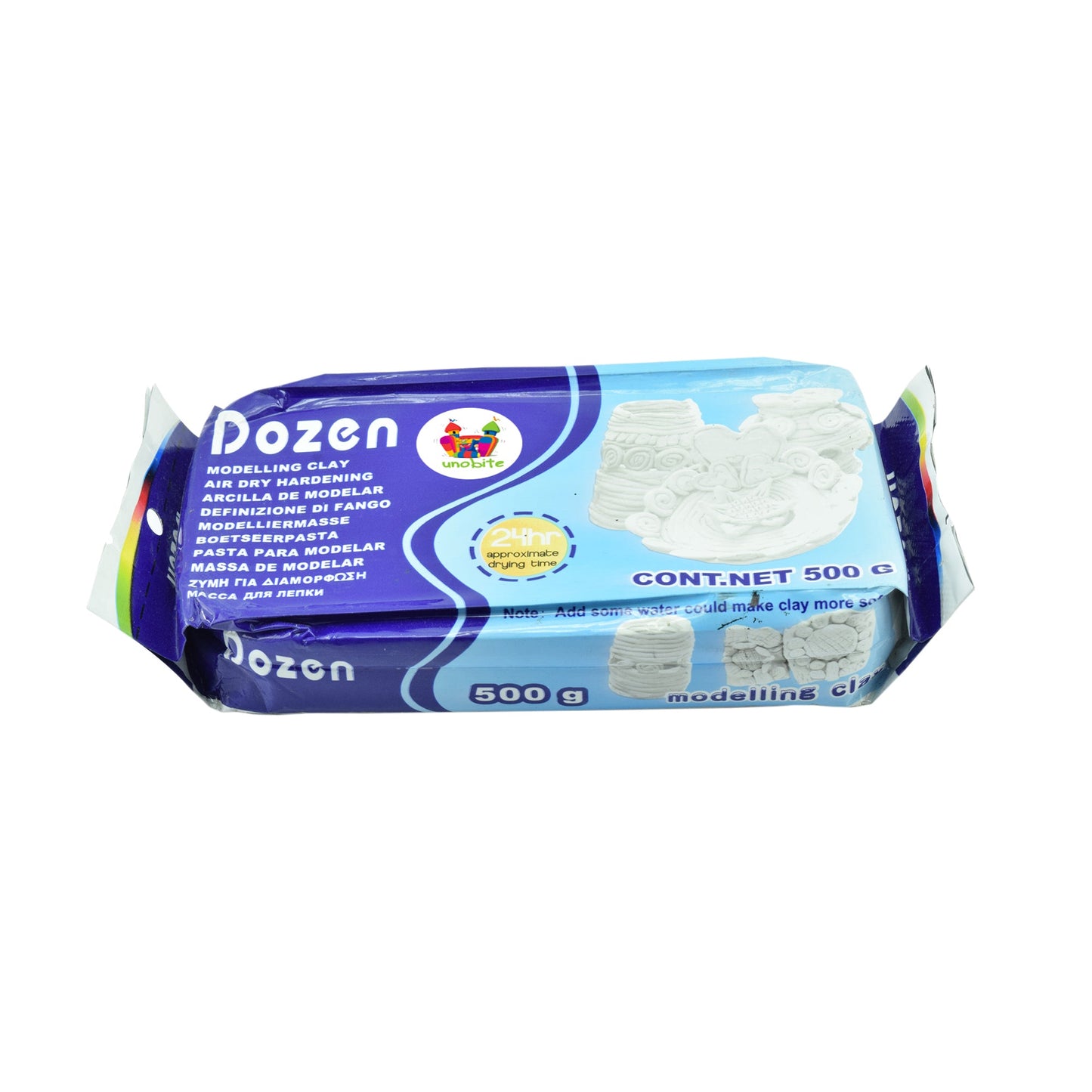 Dozen Modelling Clay, White, 500g