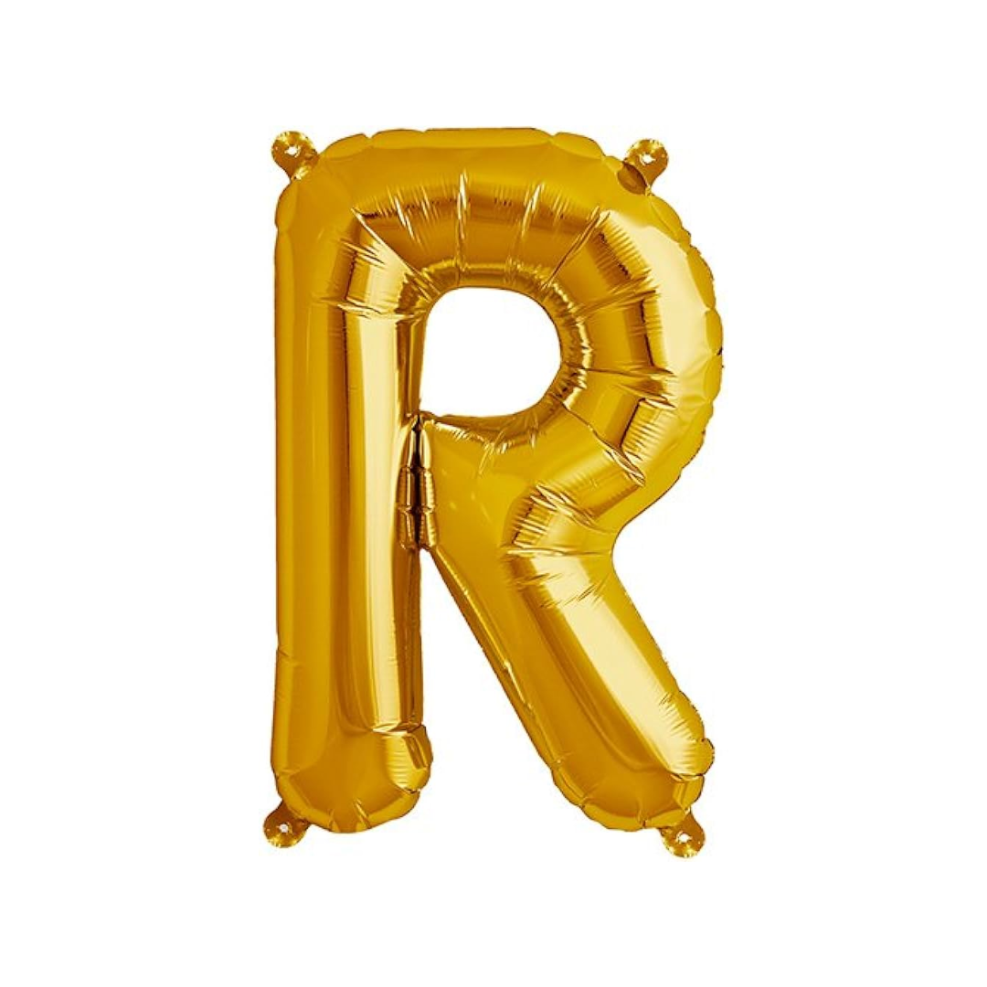 Alphabet Foil Balloon 16 inches, Letter R