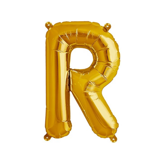 Alphabet Foil Balloon 16 inches, Letter R