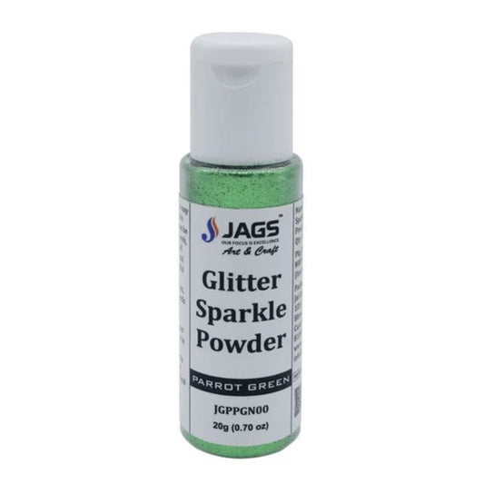 Jags Glitter Sparkle Powder 20g, Parrot Green