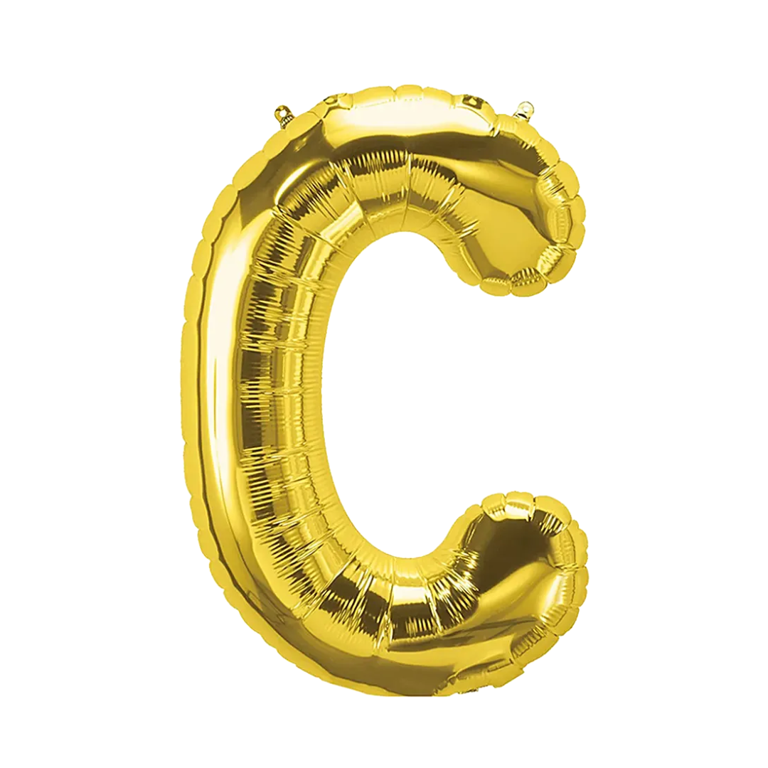 Alphabet Foil Balloon 16 inches, Letter C