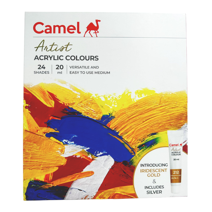 Camel Artist Acrylic Colours 20ml 24 Shades