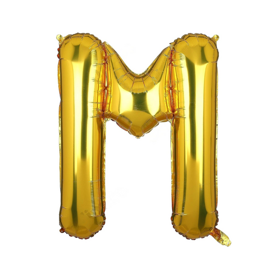 Alphabet Foil Balloon 16 inches, Letter M