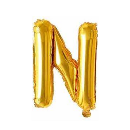 Alphabet Foil Balloon 16 inches, Letter N