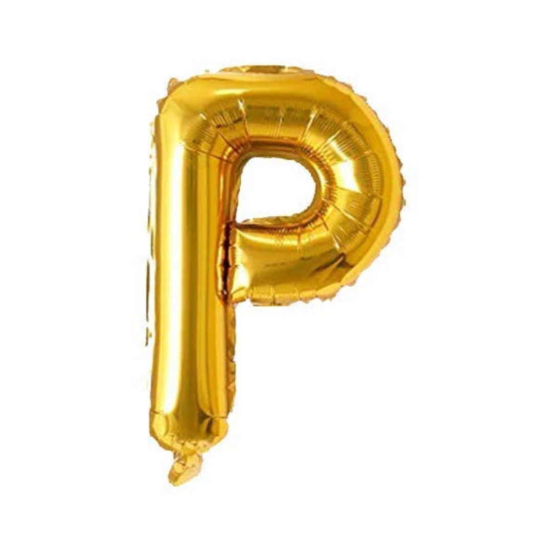 Alphabet Foil Balloon 16 inches, Letter P