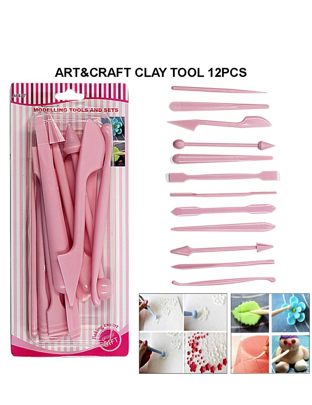 TRC Clay Tools Set 12pc #RAW4285