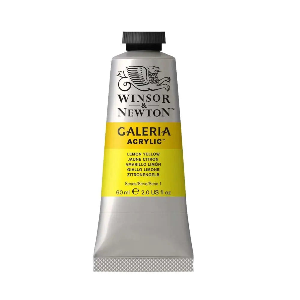 Winsor & Newton Galeria Acrylic Colour Tube Loose, 60ml, Lemon Yellow