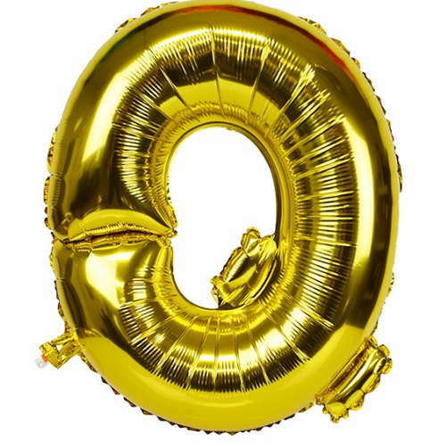 Alphabet Foil Balloon 16 inches, Letter Q