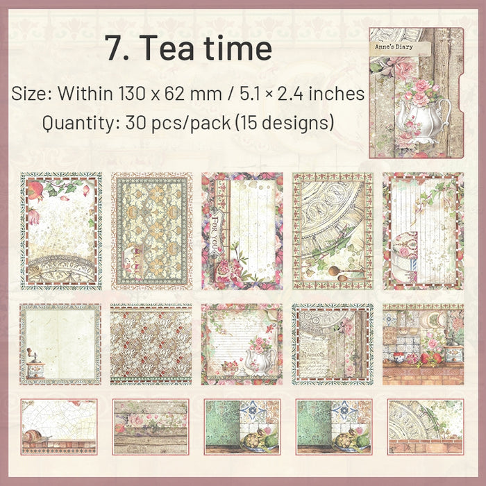 Have a Good Day Annes Diary Printed Sheets 30pc #MHD-ANRJ007