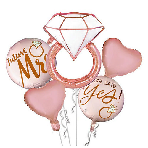 LD Foil Balllon Set, Future Mr Mrs, 5pc