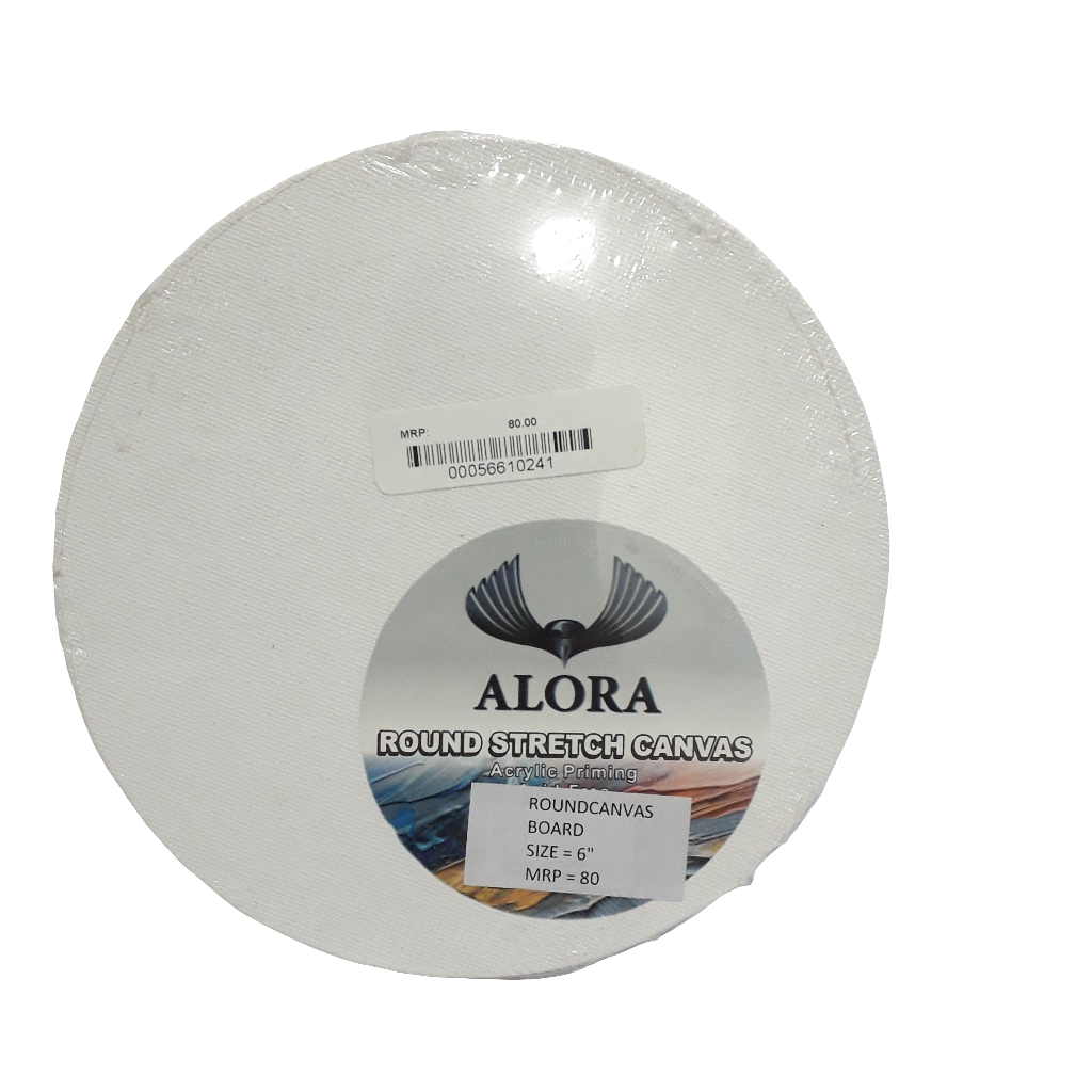 Alora Canvas Board Round 6x6 inches